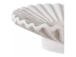 ebuy24 2 candelabros de placa de cemento Blanco Best