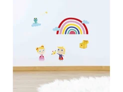 Draeger Sticker-Adhesivo mural - Princesa y Príncipe Multicolor