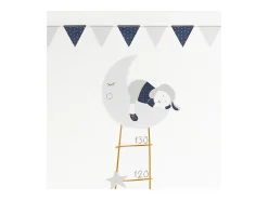New Sauthon Adhesivo mural Oveja 70x50cm en papel Blanco