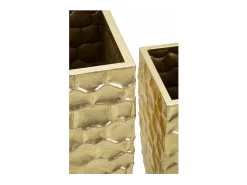 Jarrón-Agarradera Glody Tris Cm 38X38X94-30.5X30.5X76- 23X23X63 Dorado