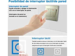 AICA Espejo de baño con luz LED,100 x 60 cm,luz led+ antivaho+ brillo ajustable+ función de memoria agapada Transparente Clearance