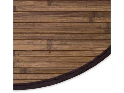 Alfombra 180 cm bambú marrón oscuro Marru00f3n chocolate Online