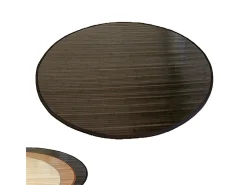Alfombra 180 cm bambú marrón oscuro Marru00f3n chocolate Online