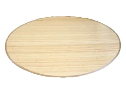 Alfombra De Salón-Alfombra 120 cm Bambú Natural Claro Color natural claro