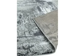 Alfombra abstracta - 200x290cm - gris, blanco, plata, negro - Orion Decor Plateado Discount