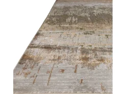 Alfombra De Salón-Alfombra abstracta - 160x230cm - , marrón, beige - Aurora Dune Dorado
