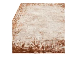 Alfombra abstracta - 160x230cm - , crema - Kuza Border Naranja