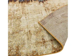 Alfombra abstracta - 160x230cm - naranja, azul, beige - Nova Distress Multicolor Best