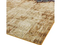 Alfombra abstracta - 160x230cm - naranja, azul, beige - Nova Distress Multicolor Best
