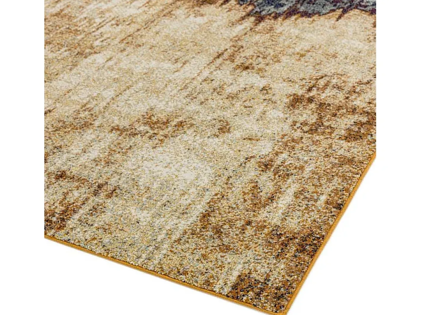 Alfombra abstracta - 160x230cm - naranja, azul, beige - Nova Distress Multicolor Best