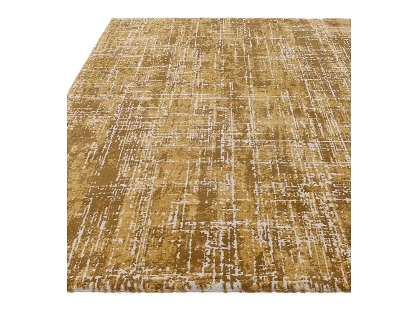 Alfombra De Salón-Alfombra abstracta - 160x230cm - oro - Kuza Abstract Dorado