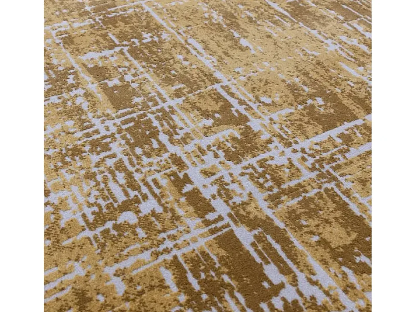 Alfombra De Salón-Alfombra abstracta - 160x230cm - oro - Kuza Abstract Dorado