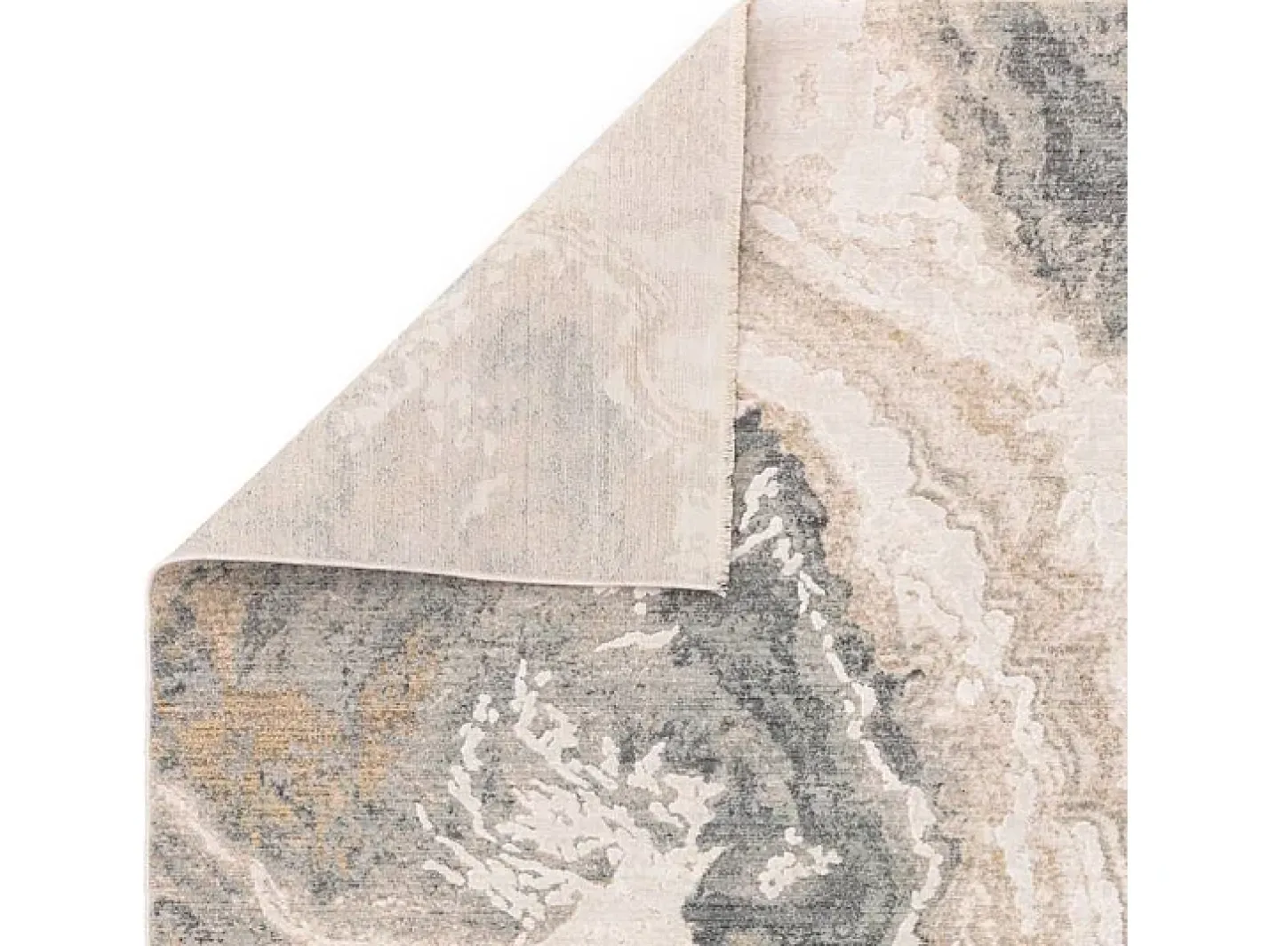 Alfombra De Salón-Alfombra abstracta - 200x300cm - gris, crema, oro - Seville Oro Beige