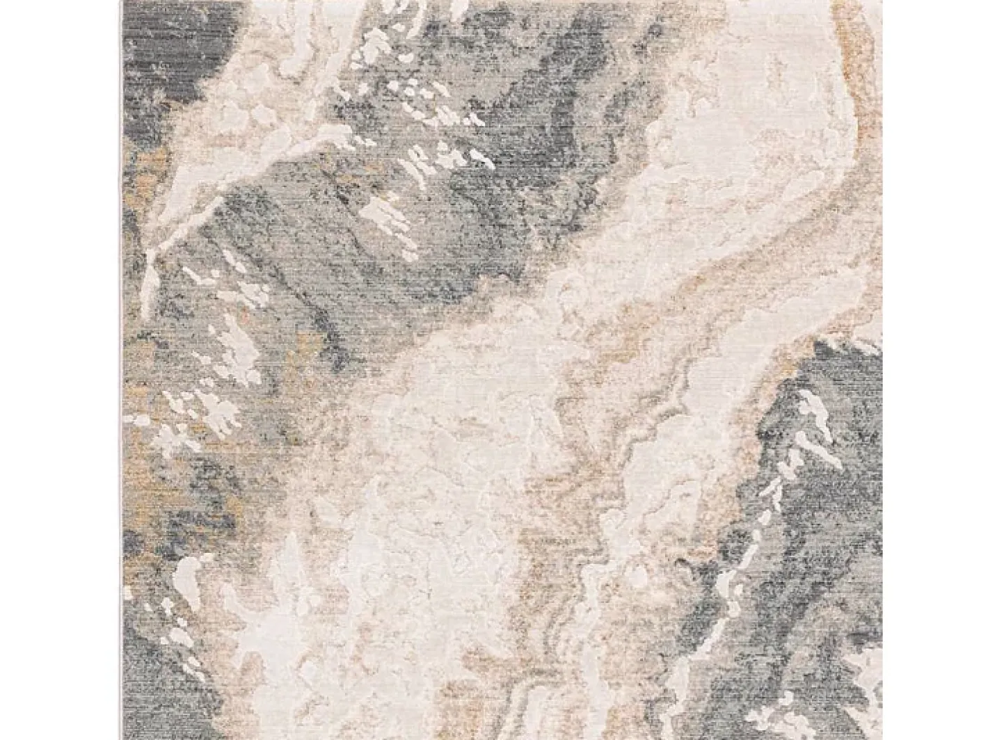 Alfombra abstracta - 160x240cm - gris, crema, oro - Seville Oro Beige Clearance