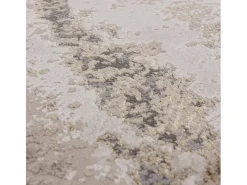 Alfombra De Salón-Alfombra abstracta - 160x230cm - oro, gris, beige - Aurora Cliff Dorado