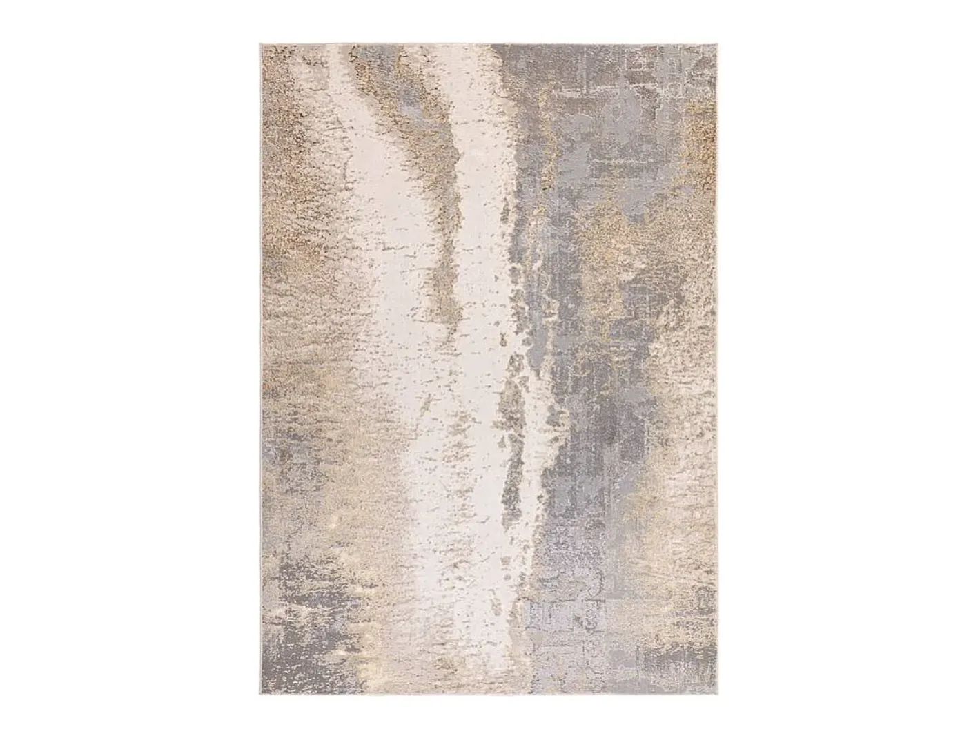 Alfombra De Salón-Alfombra abstracta - 120x170cm - oro, gris, beige - Aurora Cliff Dorado