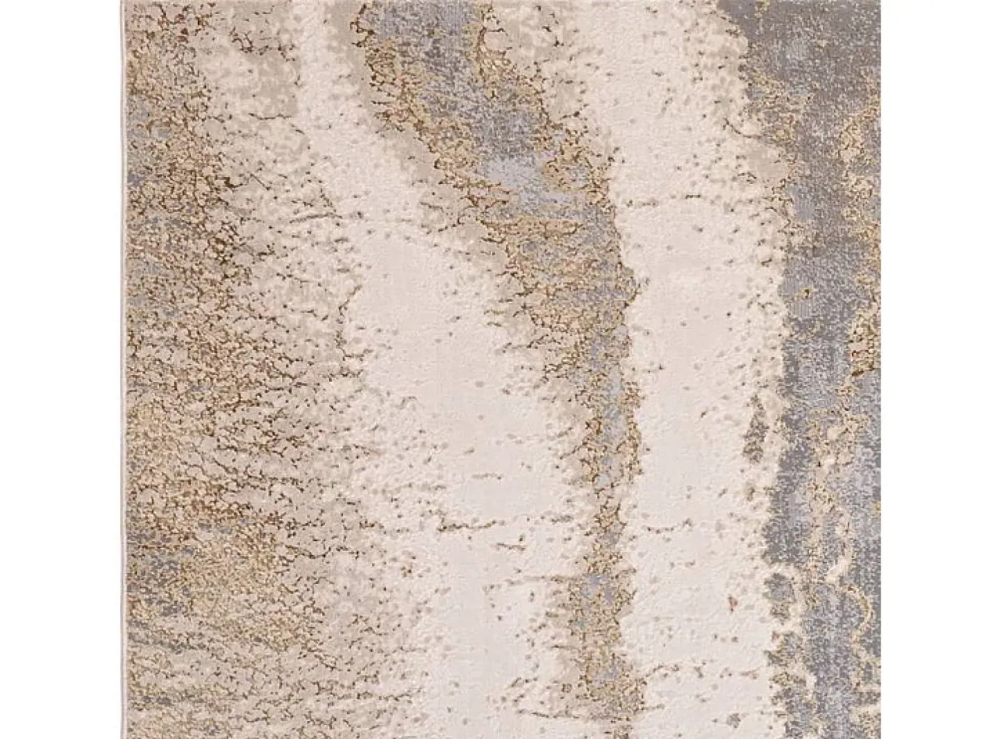 Alfombra De Salón-Alfombra abstracta - 120x170cm - oro, gris, beige - Aurora Cliff Dorado