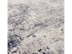 Alfombra abstracta - 200x290cm - marino, crema - Kuza Border Azul New