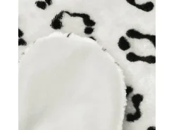 Alfombra De Salón-Alfombra afelpada de leopardo 139 cm ES47204 Blanco