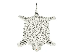 Alfombra De Salón-Alfombra afelpada de leopardo 139 cm ES47204 Blanco