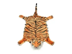Alfombra De Salón-Alfombra afelpada de tigre 144 cm marrón ES46073 Marru00f3n