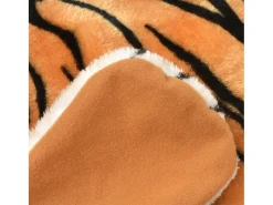 Alfombra De Salón-Alfombra afelpada de tigre 144 cm marrón ES46073 Marru00f3n