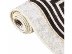 Alfombra De Cocina-Alfombra antideslizante lavable 80x300 cm claro Beige
