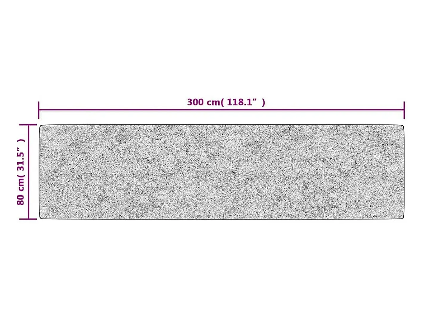 Alfombra De Cocina-Alfombra antideslizante lavable 80x300 cm claro Beige