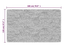 Sale Alfombra antideslizante lavable 120x180 cm Gris