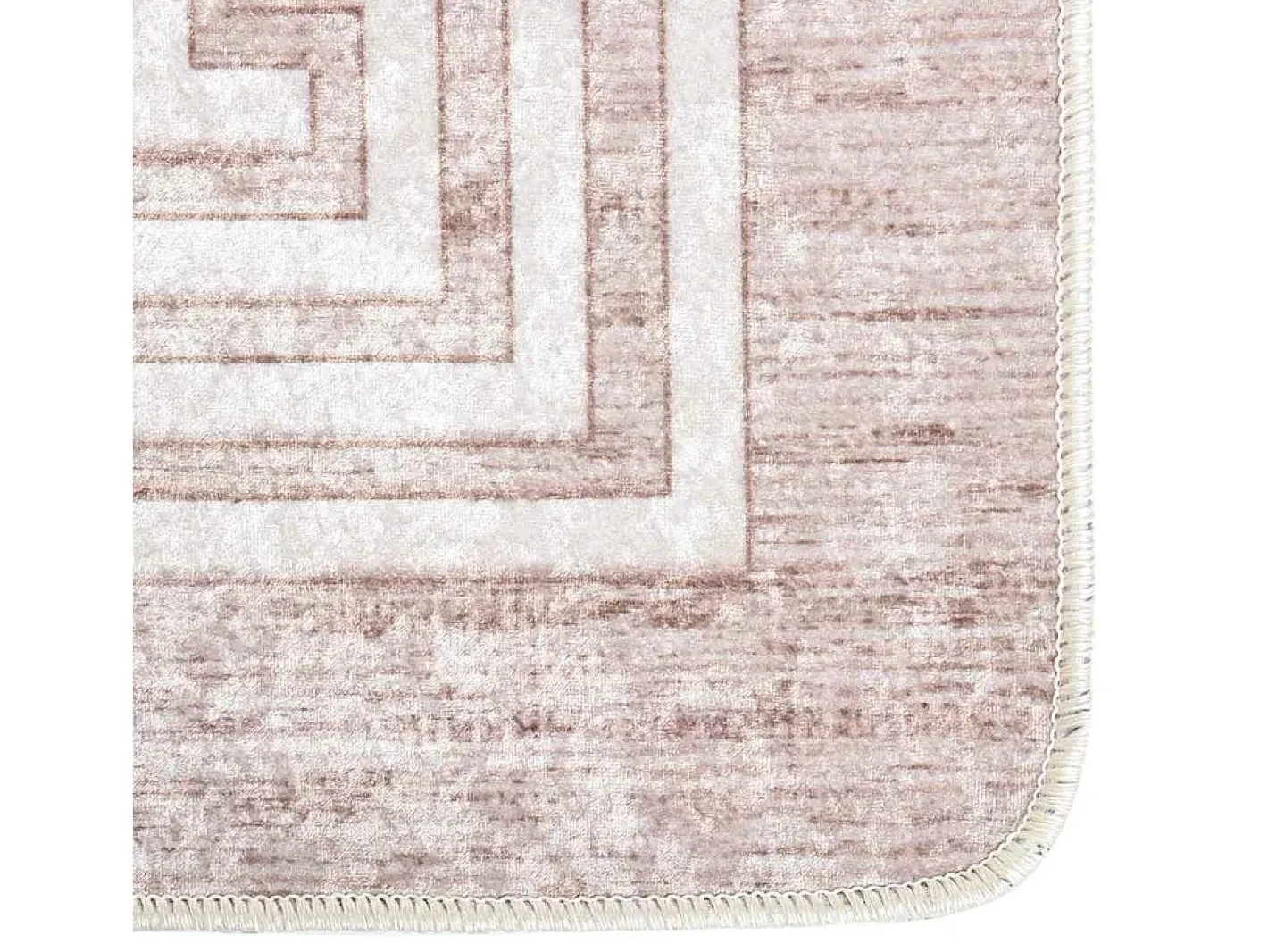 Alfombra De Cocina-Alfombra antideslizante lavable 160x230 cm Beige
