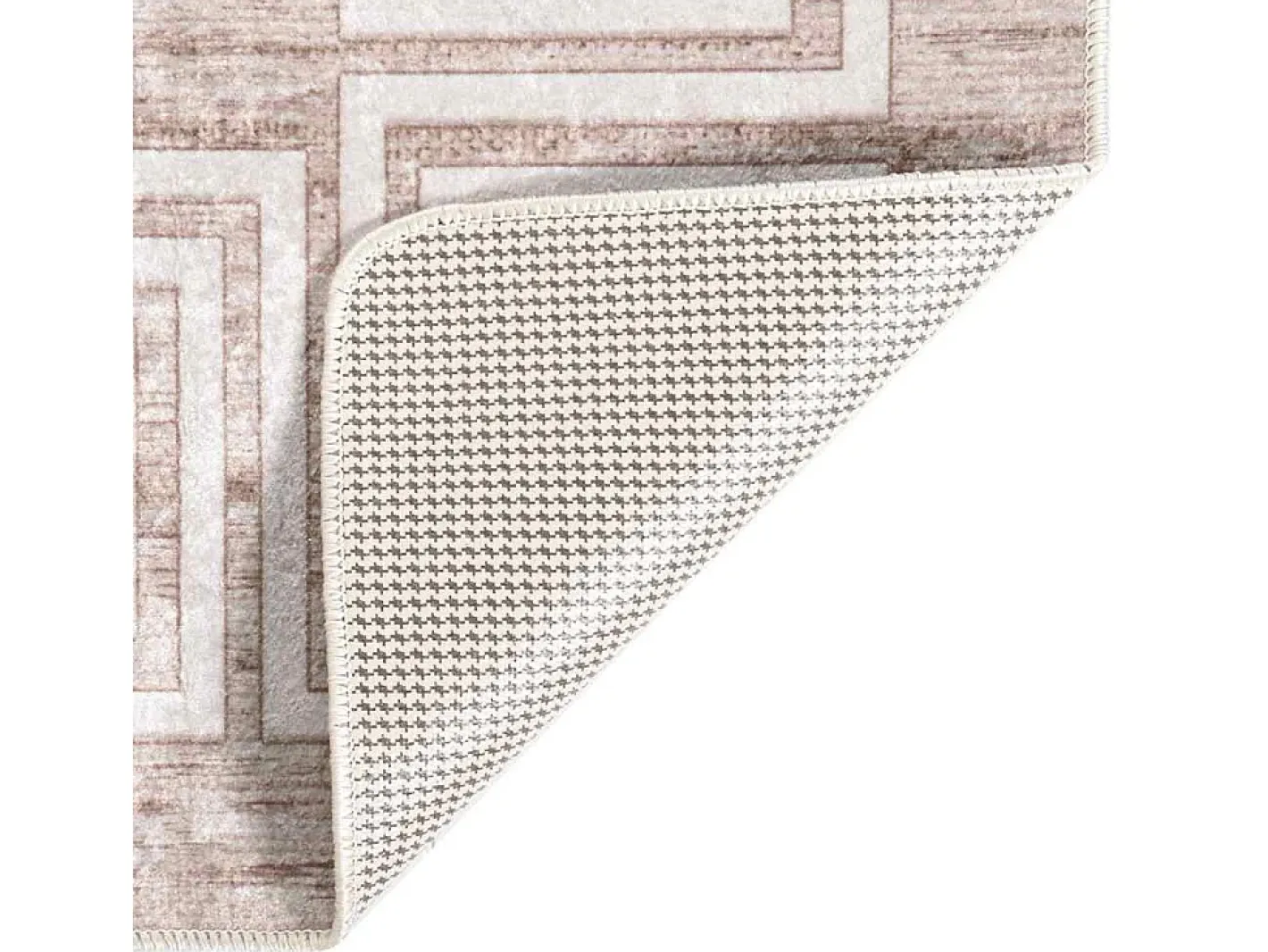 Alfombra De Cocina-Alfombra antideslizante lavable 160x230 cm Beige