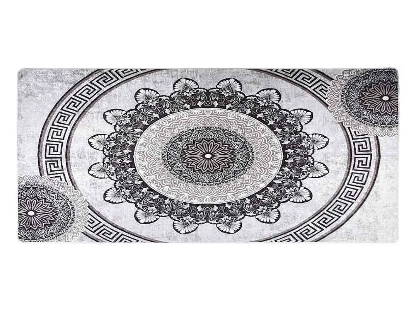 Alfombra De Cocina-Alfombra antideslizante lavable 80x300 cm Multicolor Gris