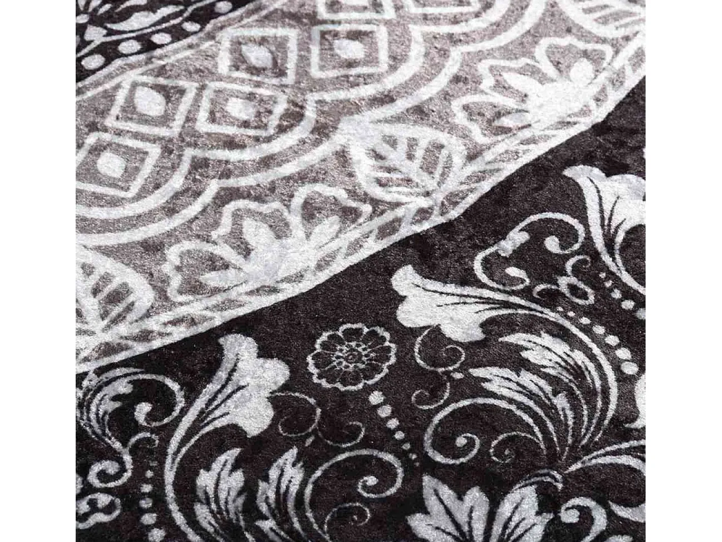 Alfombra De Cocina-Alfombra antideslizante lavable 80x300 cm Multicolor Gris