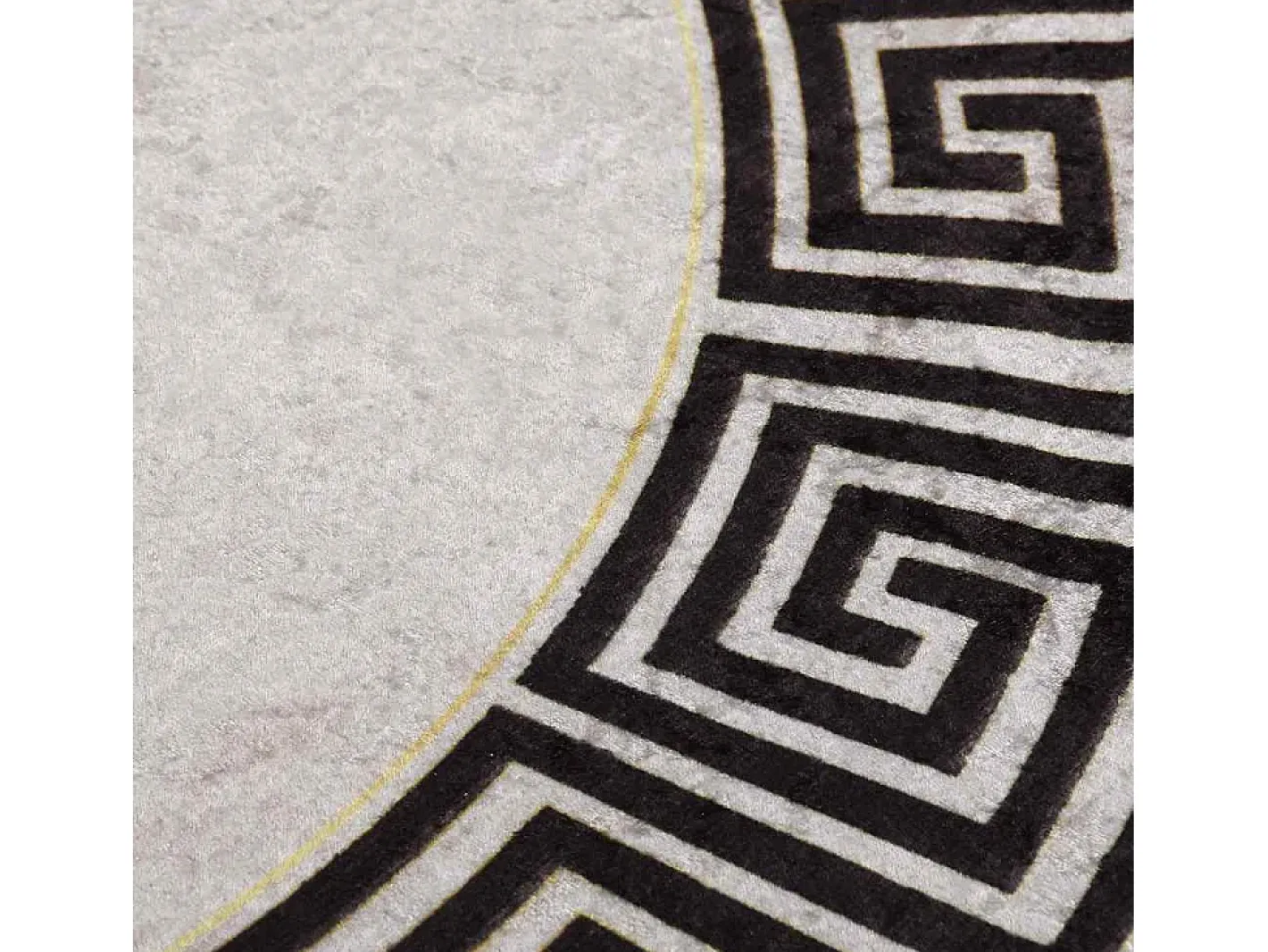 Alfombra De Cocina|Alfombra Redonda-Alfombra antideslizante lavable φ120 cm claro Beige