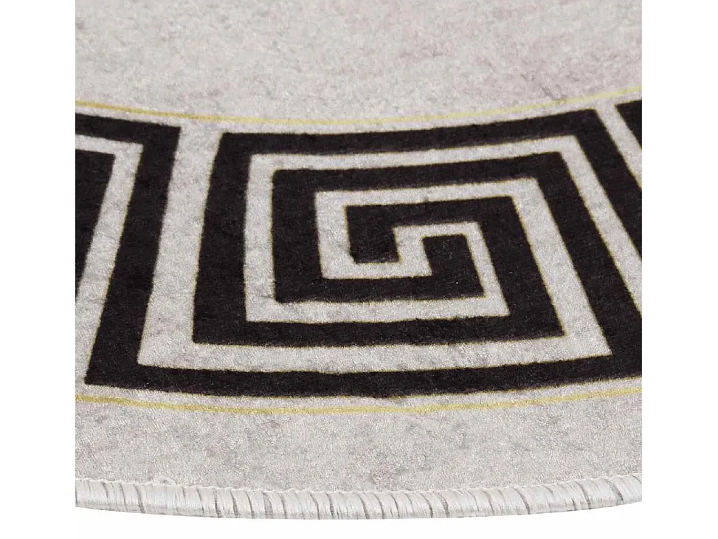 Alfombra De Cocina|Alfombra Redonda-Alfombra antideslizante lavable φ120 cm claro Beige