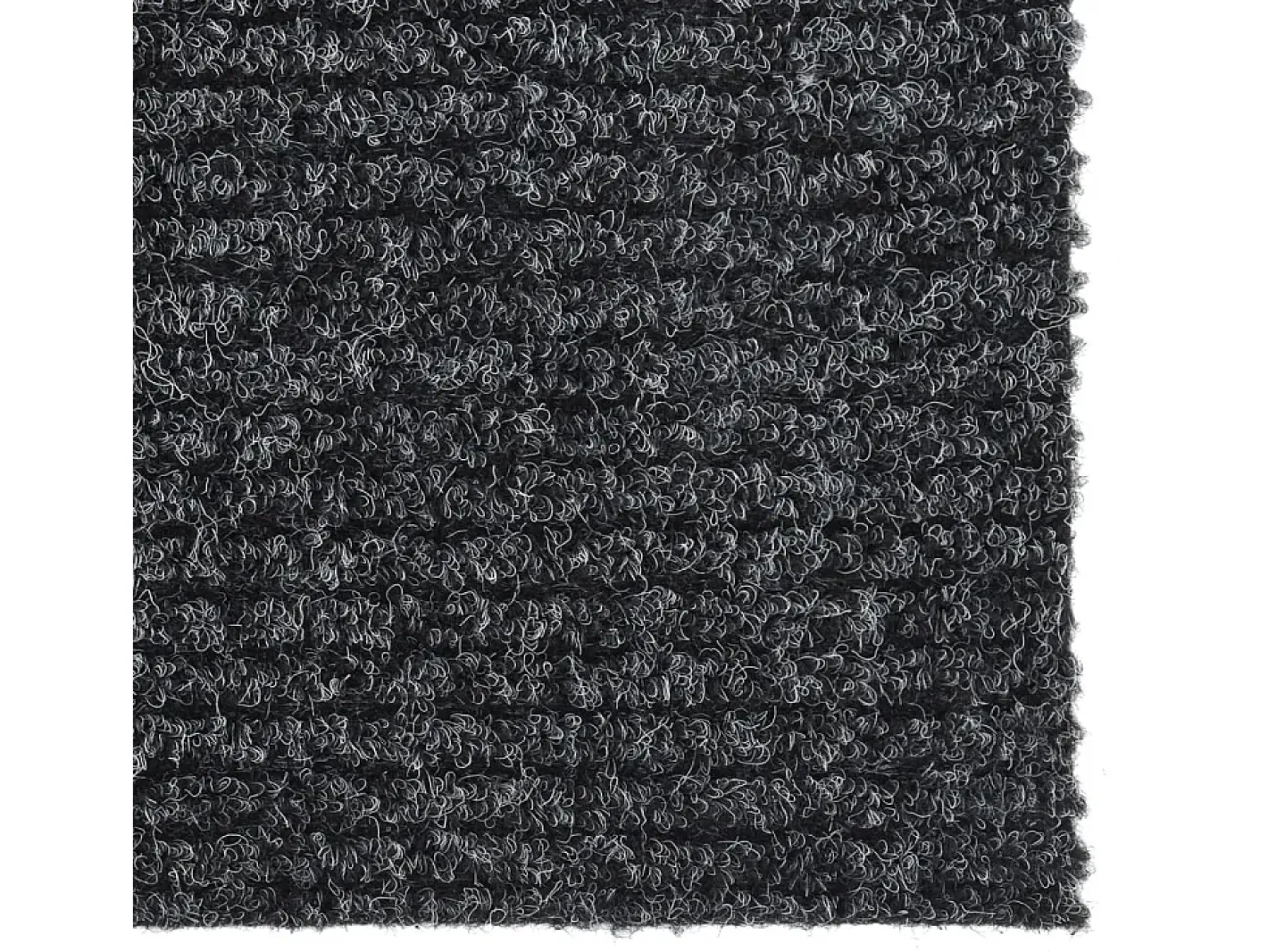 Alfombra De Cocina|Alfombra Redonda-Alfombra antracita de 100x100 cm Gris
