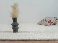 the carpet Alfombra Bahar Shaggy patrón rombos, , 80 x 150 cm Crema Outlet