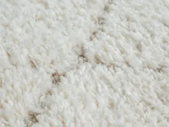 the carpet Alfombra Bahar Shaggy patrón rombos, , 200 x 290 cm Crema Sale