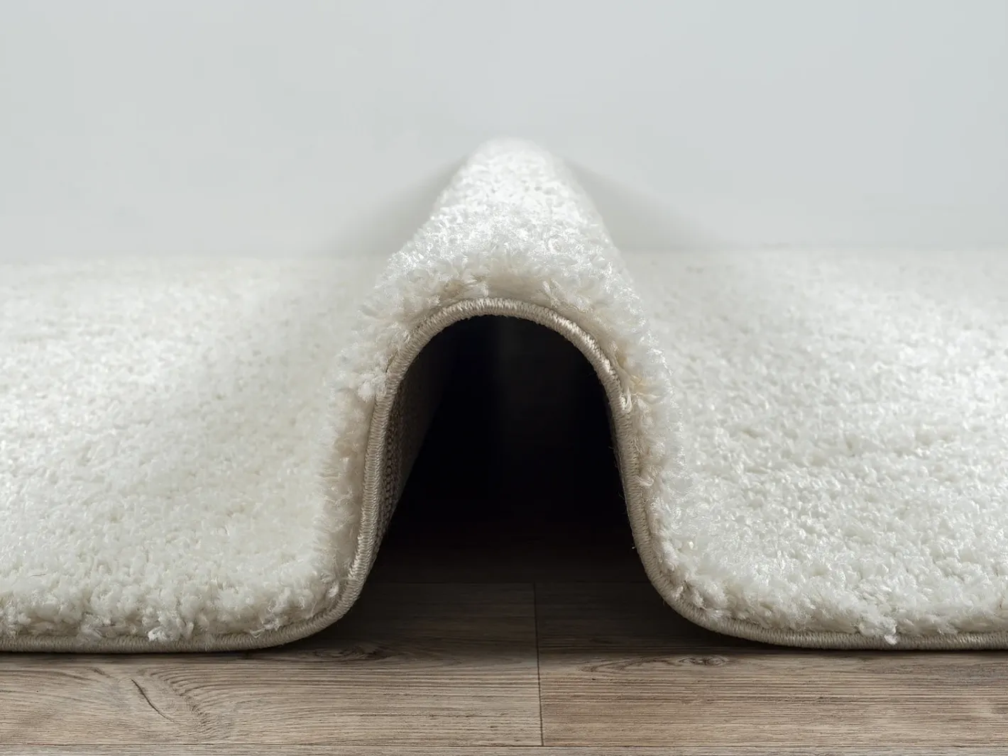 the carpet Alfombra Bahar Shaggy patrón rombos, , 120 x 170 cm Crema New