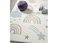 the carpet Alfombra De Salón|Alfombra Infantil-Alfombra Beat Kids Moderna Suave Infantil - - 160 cm Redonda Crema