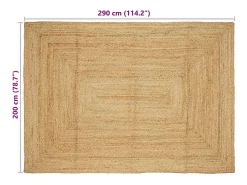 Hot Alfombra 200 x 290 cm Yute Beige