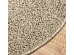 Alfombra ZIZUR Ø 120cm aspecto yute para interior y exterior Beige Online