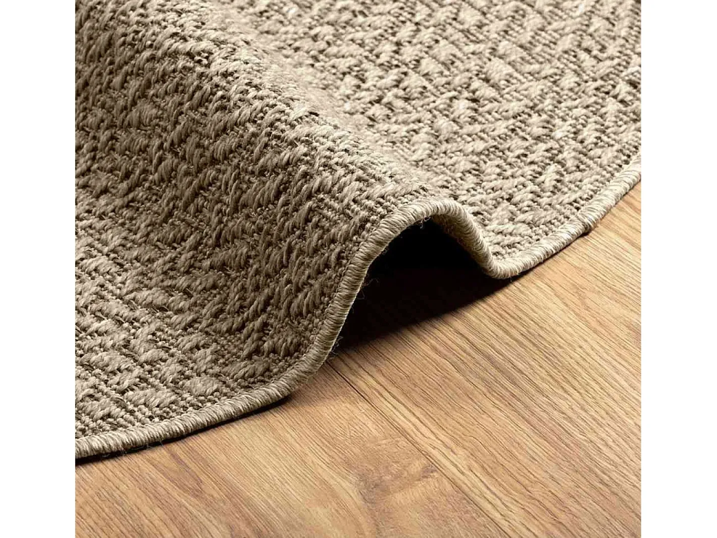 Alfombra ZIZUR Ø 120cm aspecto yute para interior y exterior Beige Online