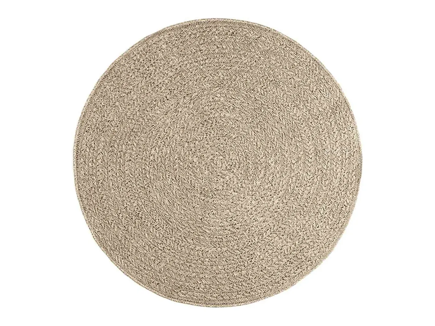 Alfombra ZIZUR Ø 120cm aspecto yute para interior y exterior Beige Online