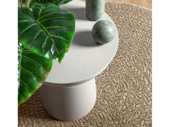 Alfombra ZIZUR Ø 120cm aspecto yute para interior y exterior Beige Online
