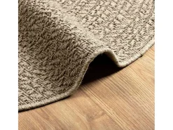 Clearance Alfombra ZIZUR Ø 160cm aspecto yute para interior y exterior Beige