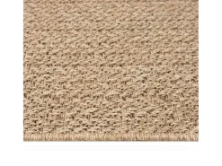 Alfombra De Cocina-Alfombra ZIZUR 160x230 cm efecto yute para interior y exterior Beige