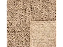 Alfombra De Cocina-Alfombra ZIZUR 160x230 cm efecto yute para interior y exterior Beige