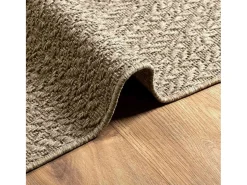 Alfombra De Cocina-Alfombra ZIZUR 240x340 cm efecto yute para interior y exterior Beige