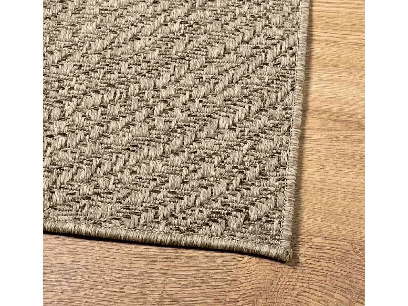 Sale Alfombra ZIZUR 160x230 cm efecto yute para interior y exterior Beige